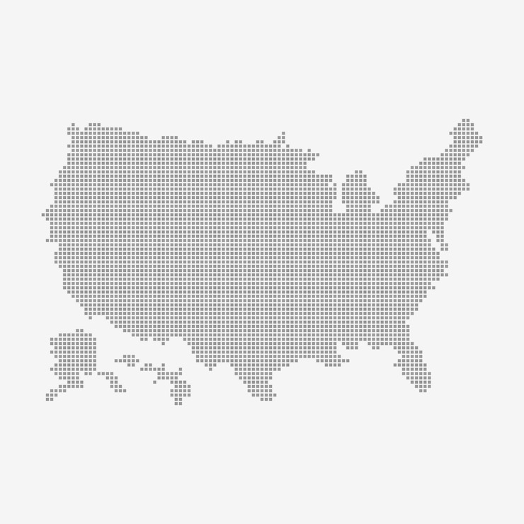 Vector united states map made from dot pattern, halftone america map