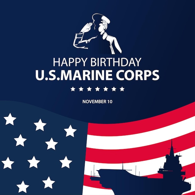 United states Marine Corps Birthday background