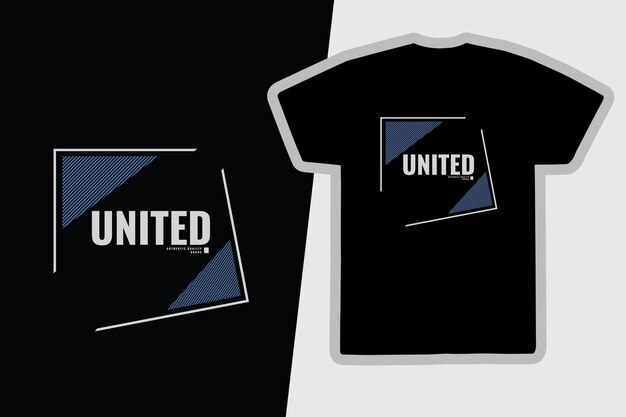 United t-shirt- en kledingontwerp