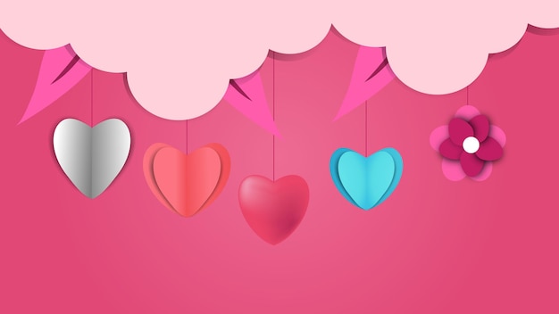 Vector unity universal love background