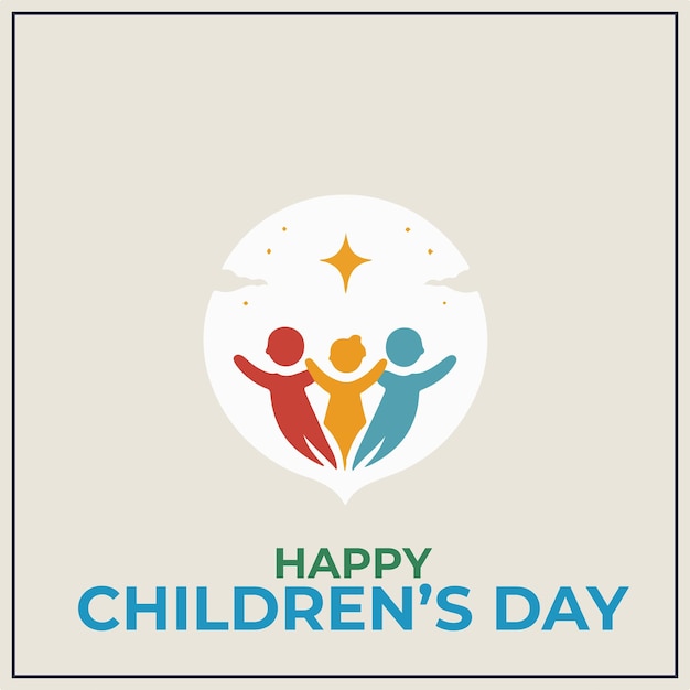 Universal children's day logo a logo for universal children's day event or branding