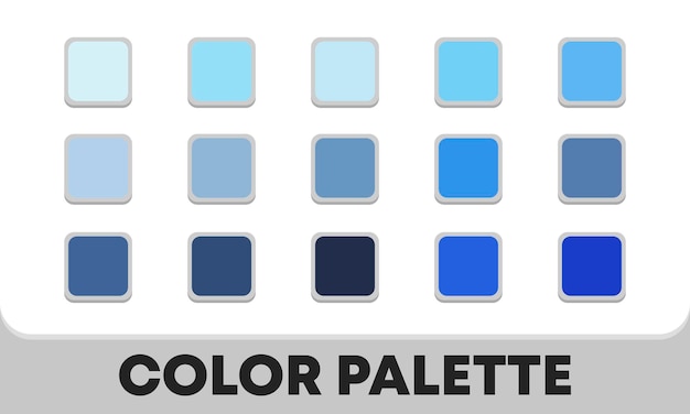 Universal color palette. Catalog of color combinations. Vector illustration