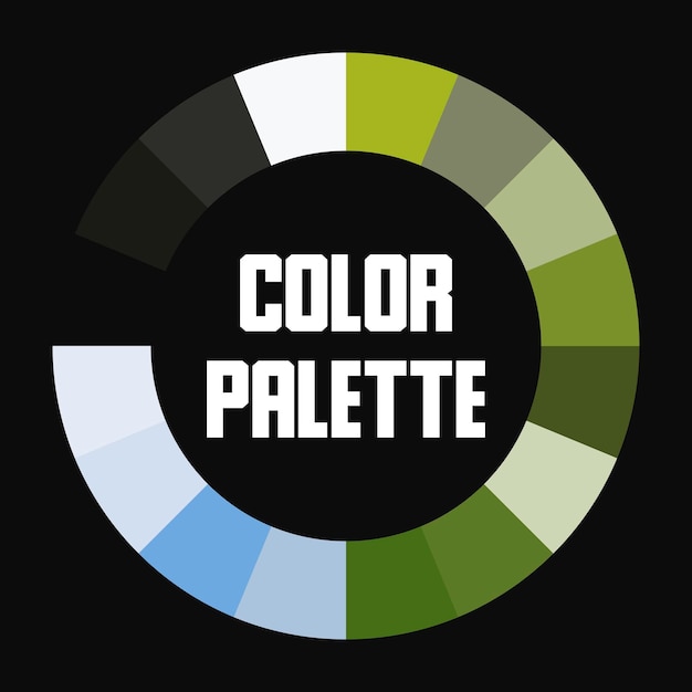 Universal color palette. Color circle. Vector illustration