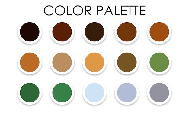 Universal color palette. Color combinations. Vector illustration