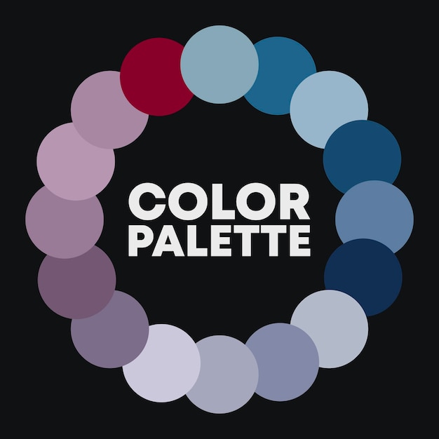 Vector universal color palette for design. vector