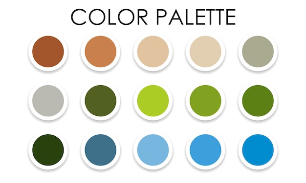 Universal color swatches. Color palette. Vector illustration