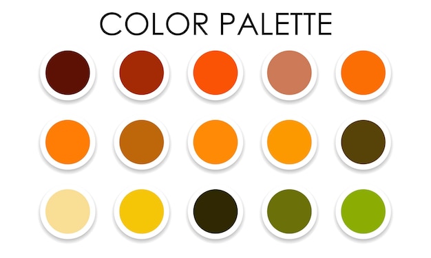 Universal color swatches. Color palette. Vector illustration