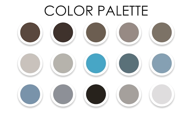 Universal color swatches. Color palette. Vector illustration