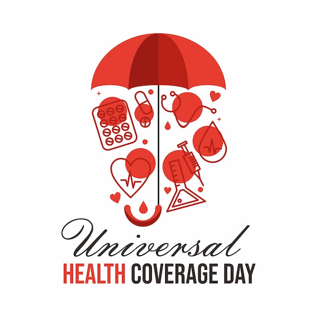 Vector universal health coverage day