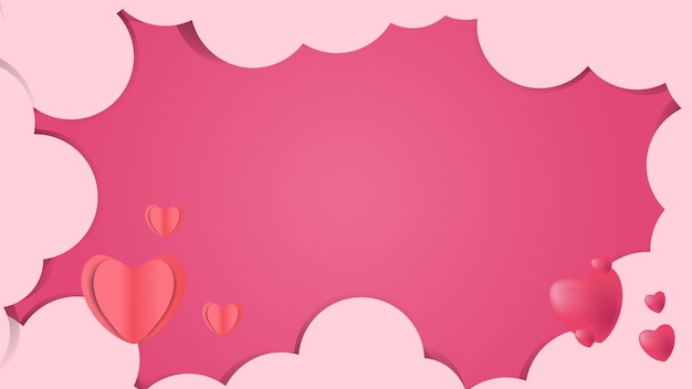 Vector universal love frame background