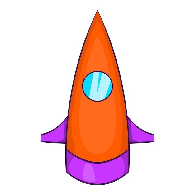 Universal rocket icon Cartoon illustration of universal rocket vector icon for web