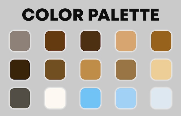 Vector universal seasonal color palette for design. vector illustration