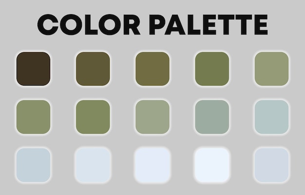 Universal seasonal color palette for design. Vector illustration