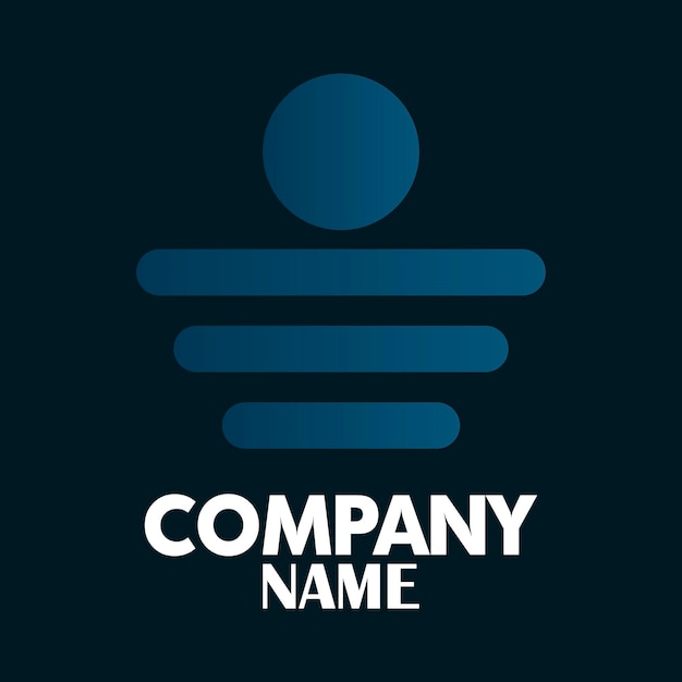 Universal template for company logo. Vector illustration