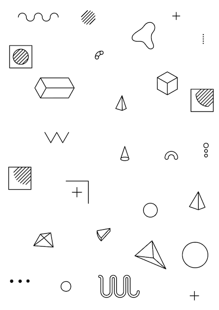 ベクトル 明るく大胆な幾何学的要素、混沌とした構成、抑制された持続的な強化されたスタイルを備えた普遍的なトレンドポスター。簡単に編集可能なクリッピングマスク。雑誌、リーフレット、広告、タイポグラフィ、印刷物
