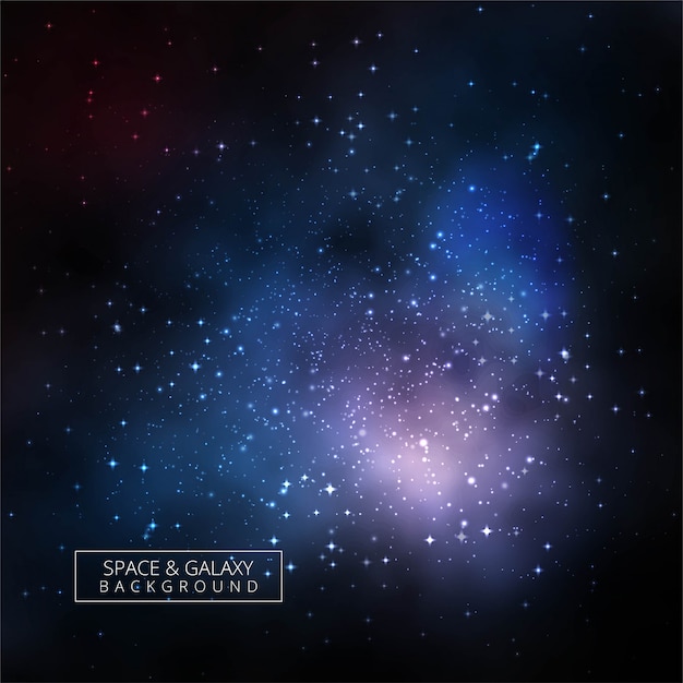 Vector universe colorful galaxy vector background