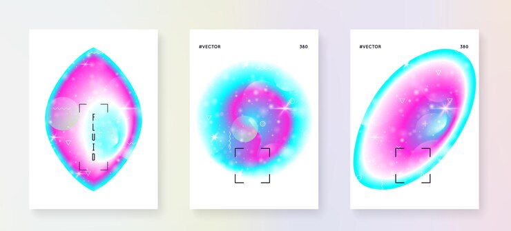 Vector universe flyer with galaxy shapes and star dust