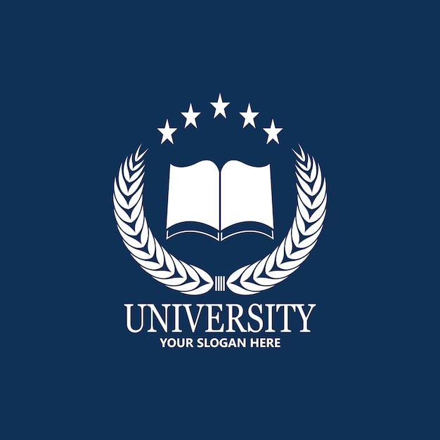 University Academy School and Course logo design template