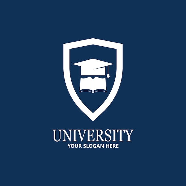 University Academy School and Course logo design template