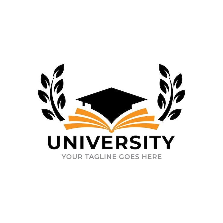 Vector university education logo design vector template.