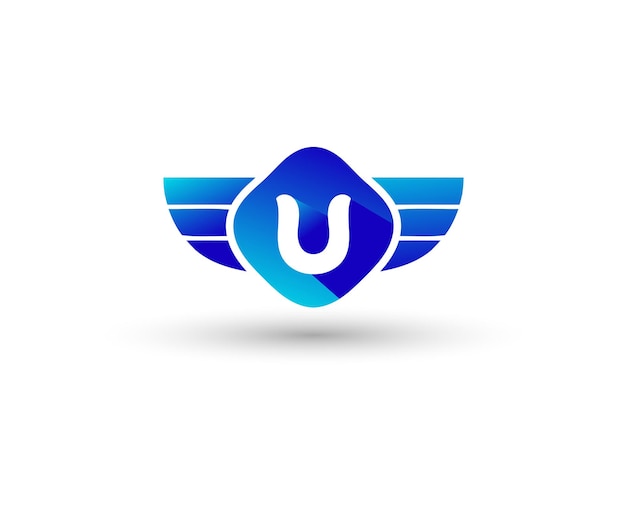 Логотип команды университета U Letter Logo