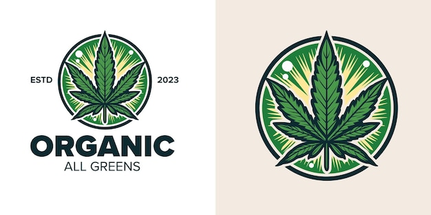 Unleash Creativity Medische cannabis vector embleem en labels voor marihuana winkel logo's