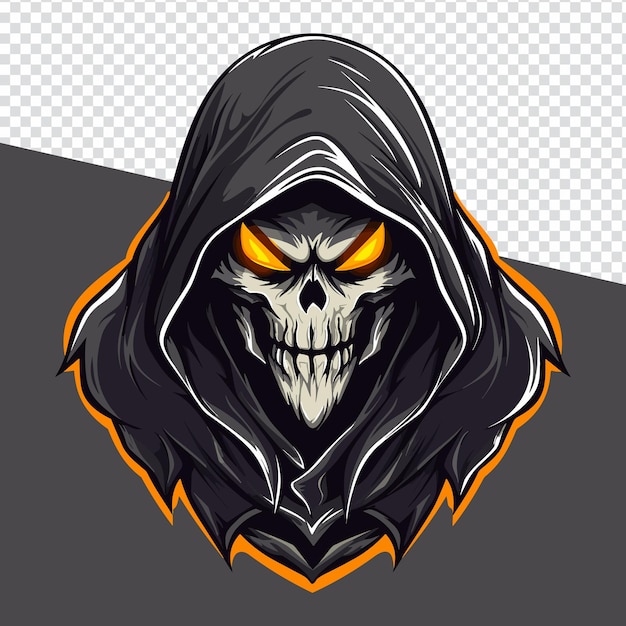 Дайте волю страху со стилем Современные логотипы талисмана Dark Reaper для спортивных команд Эмблемы и футболки