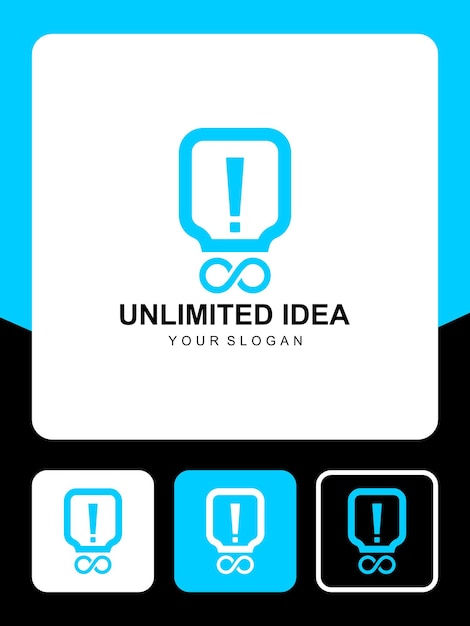 unlimited idea logo design and icons