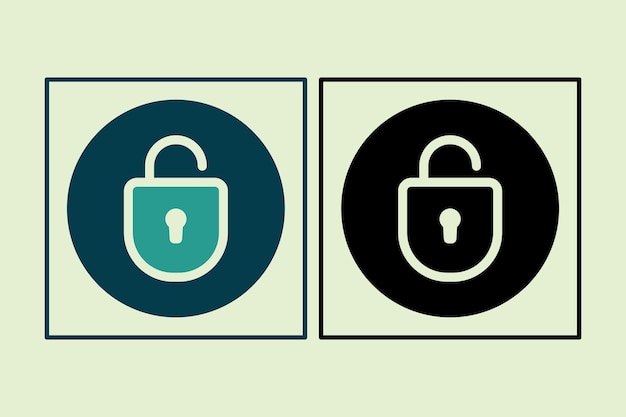 Unlock icon icon related to UI elements suitable for web site app user interfaceselement printable etc solid icon style simple vector design editable