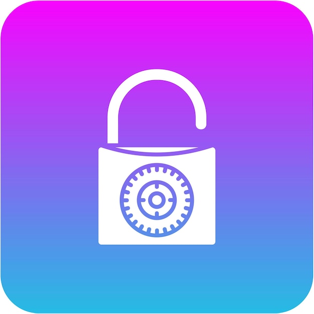 Vector unlock icon