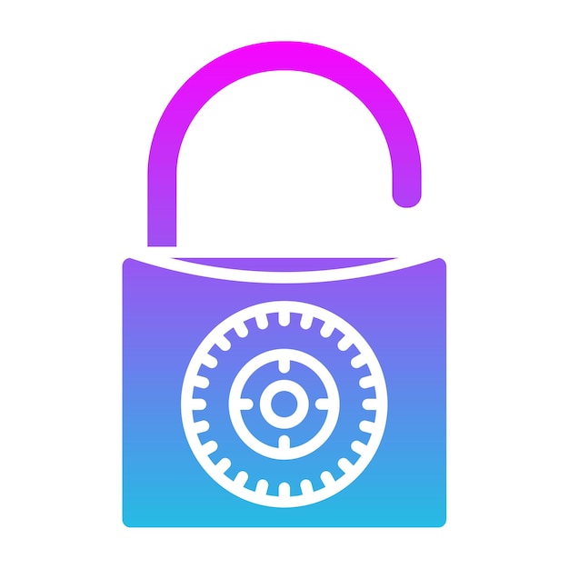 Vector unlock icon