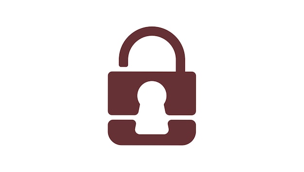 Unlock security lock logo template