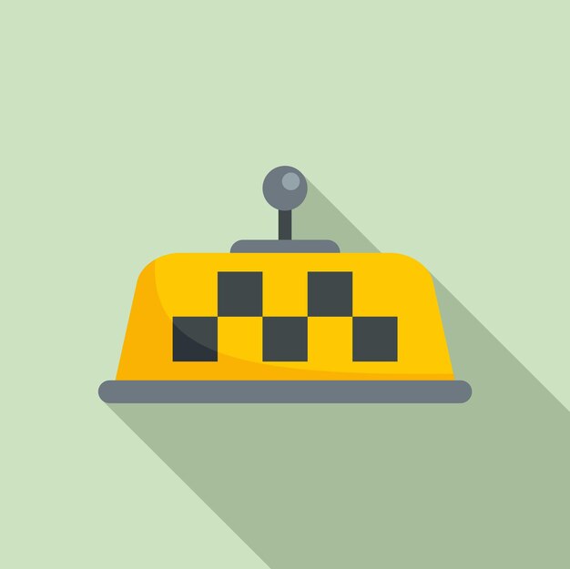 Unmanned taxi position sensor icon flat illustration of unmanned taxi position sensor vector icon for web design