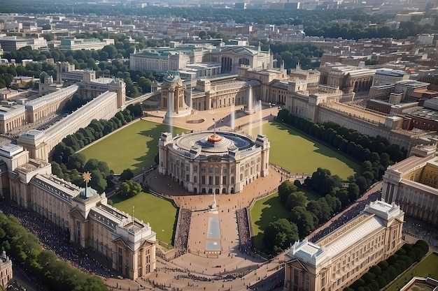 Vector unravelling the heritage of old city landmarks and ancient monuments palace of versailles paris