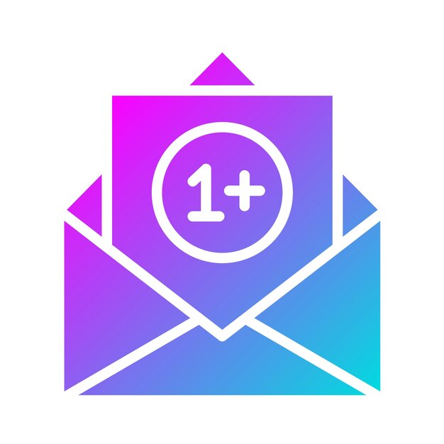 읽지 않은 터 아이콘 디자인 일러스트레이션