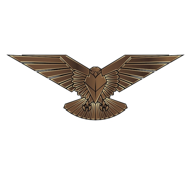 Vector unsc army range eagle mascot colorful concept