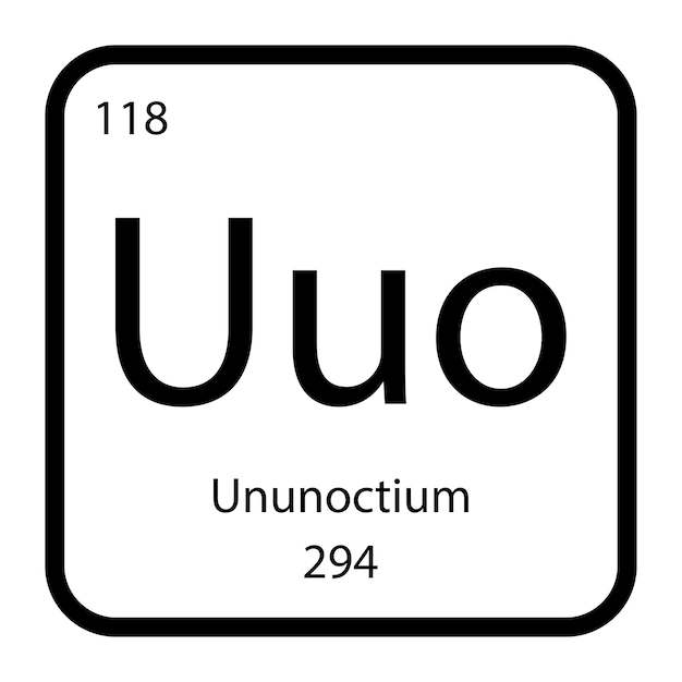 Ununoctium icoonvector