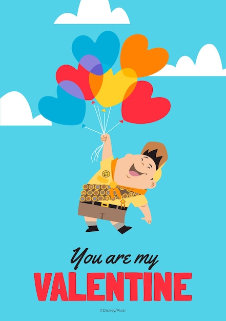 Up Valentines day Card