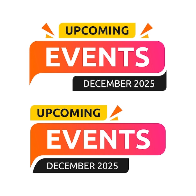 upcoming events label collection