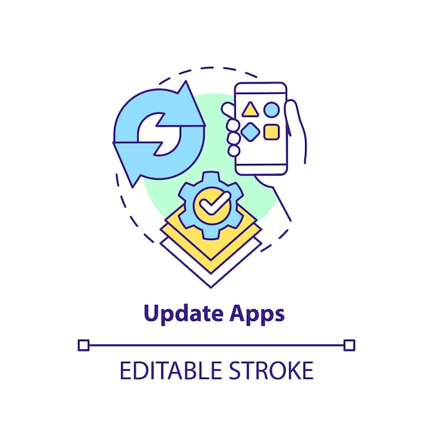 Update apps concept icon