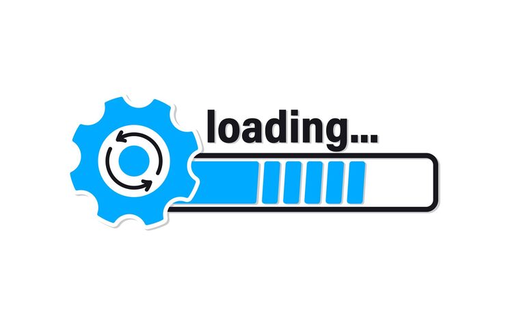 Vector update system icon. loading bar progress. load sign, upgrade, update, refresh. upgrade system icon. concept of upgrade application progress icon for graphic and web design template ui, web, mobile app