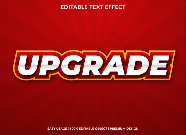 upgrade bewerkbare teksteffect lettertypesjabloon met abstracte achtergrondstijl gebruik voor bedrijfslogo