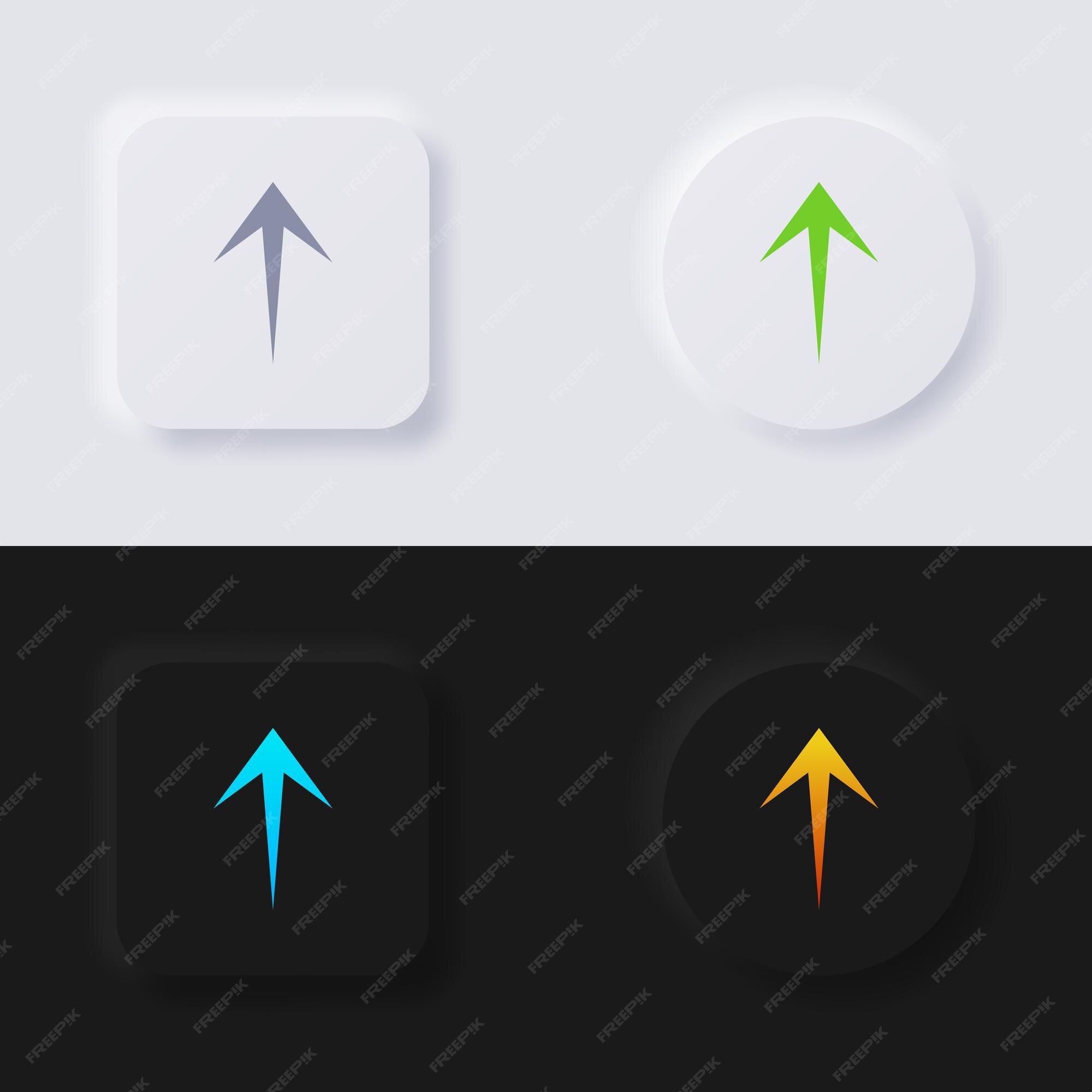 Кнопка «загрузить» набор иконок «стрелка» многоцветная кнопка ...