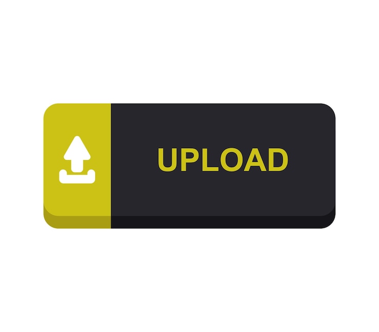 Vector upload button