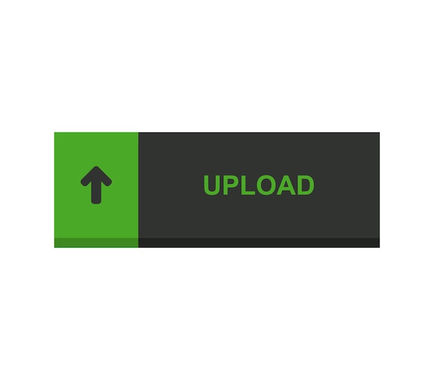 Vector upload button