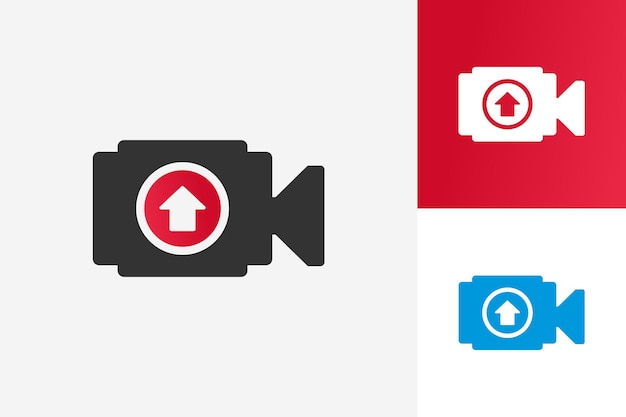 Upload Camera Video Logo Template Design Vector, embleem, Design Concept, creatief symbool, pictogram