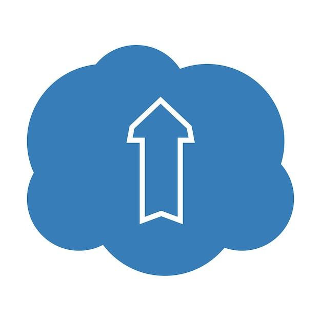 Vector upload cloud icon vector illustration