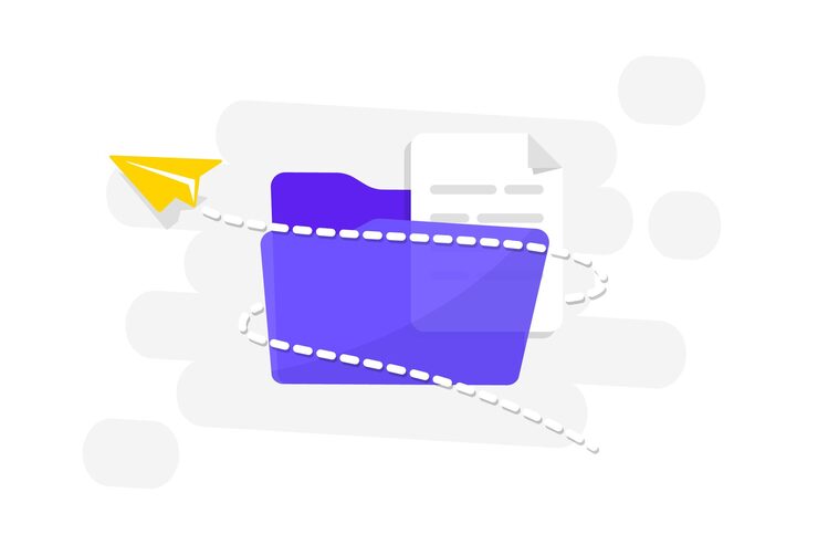 Vector 上傳文件 上傳文件平面圖標 分享或發送文件檔 上傳下載同步檔案圖標用于網頁行動應用程式 ui 和網頁托管