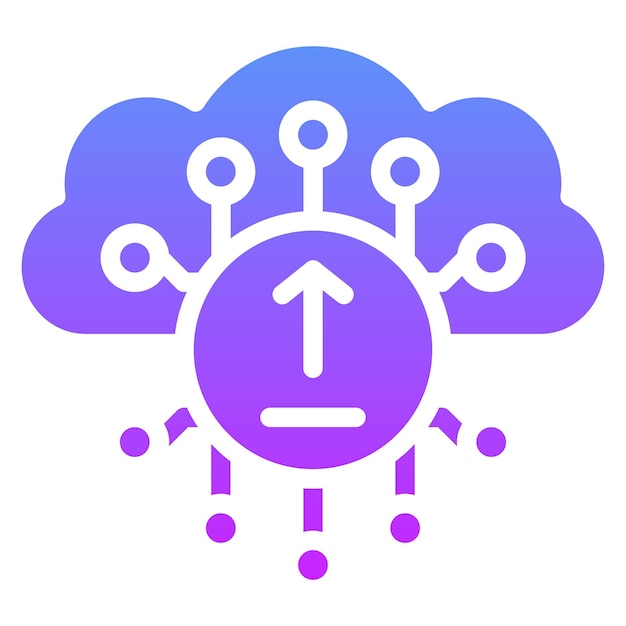 ウェブホスティングアイコンセットのファイルベクトルアイコンのイラストをアップロードする