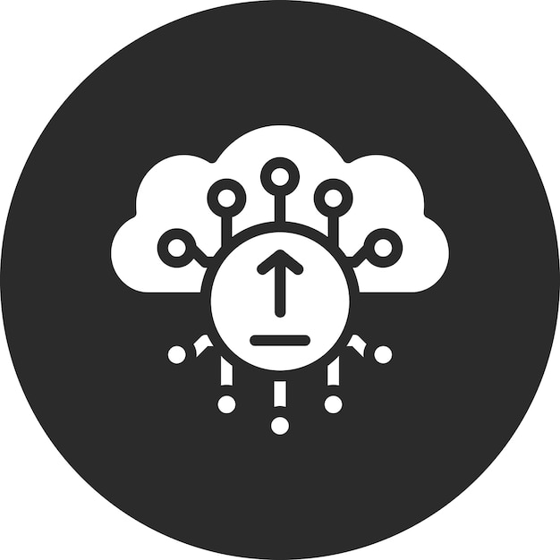 Upload File vector icoontje illustratie van Web Hosting icoonset